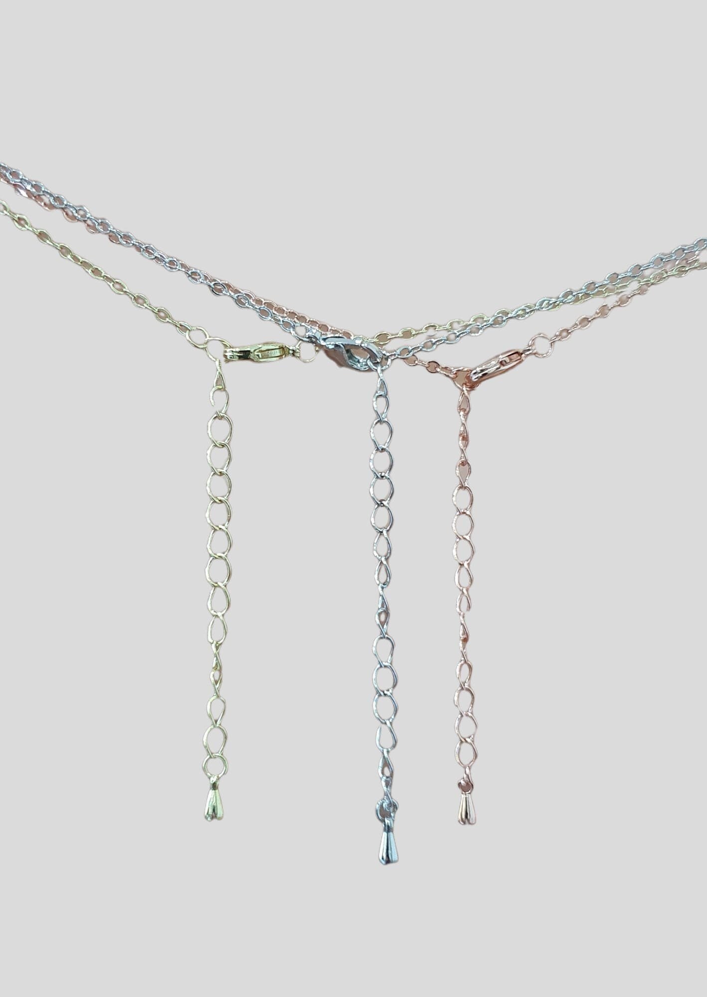 Silver Crystal Adjustable Flower Leaf Pendant Necklace