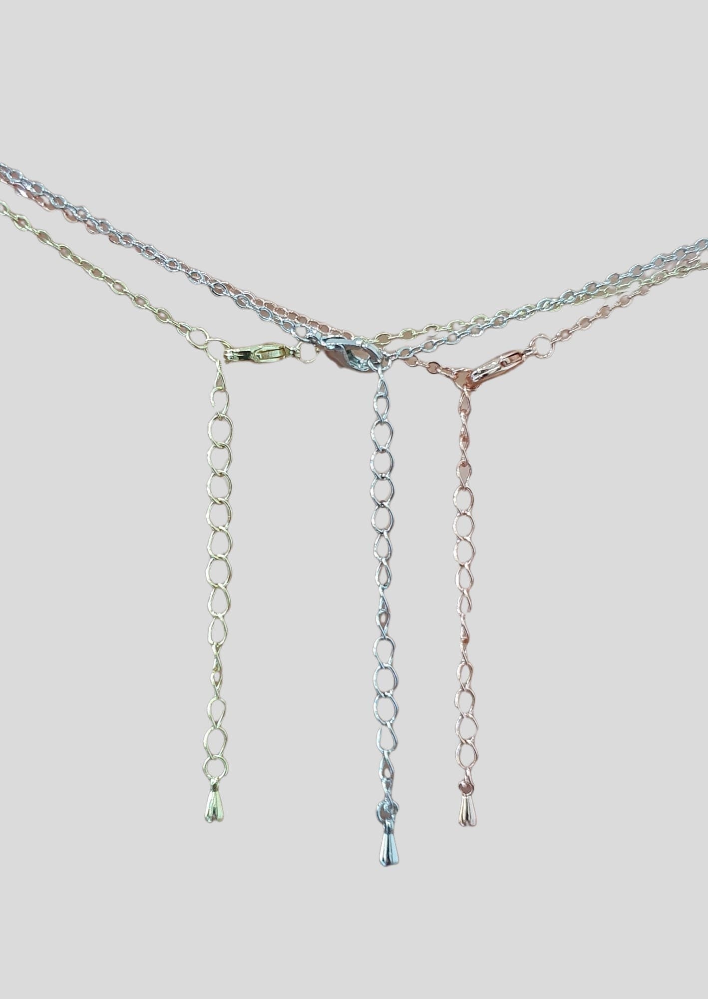 Gold Crystal Adjustable Flower Leaf Pendant Necklace