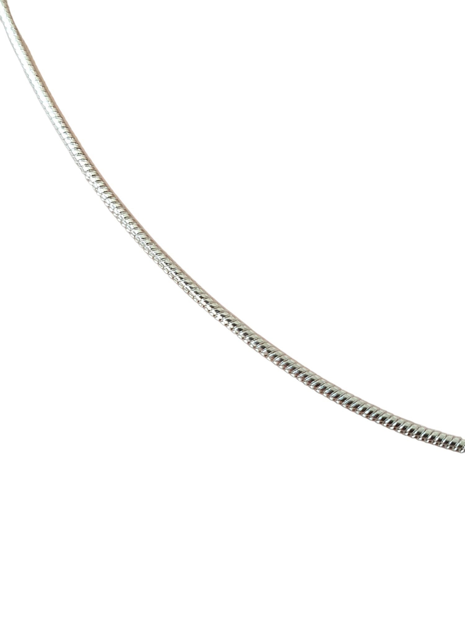 Silver 925 Plated Snake 60cm Chain Necklace
