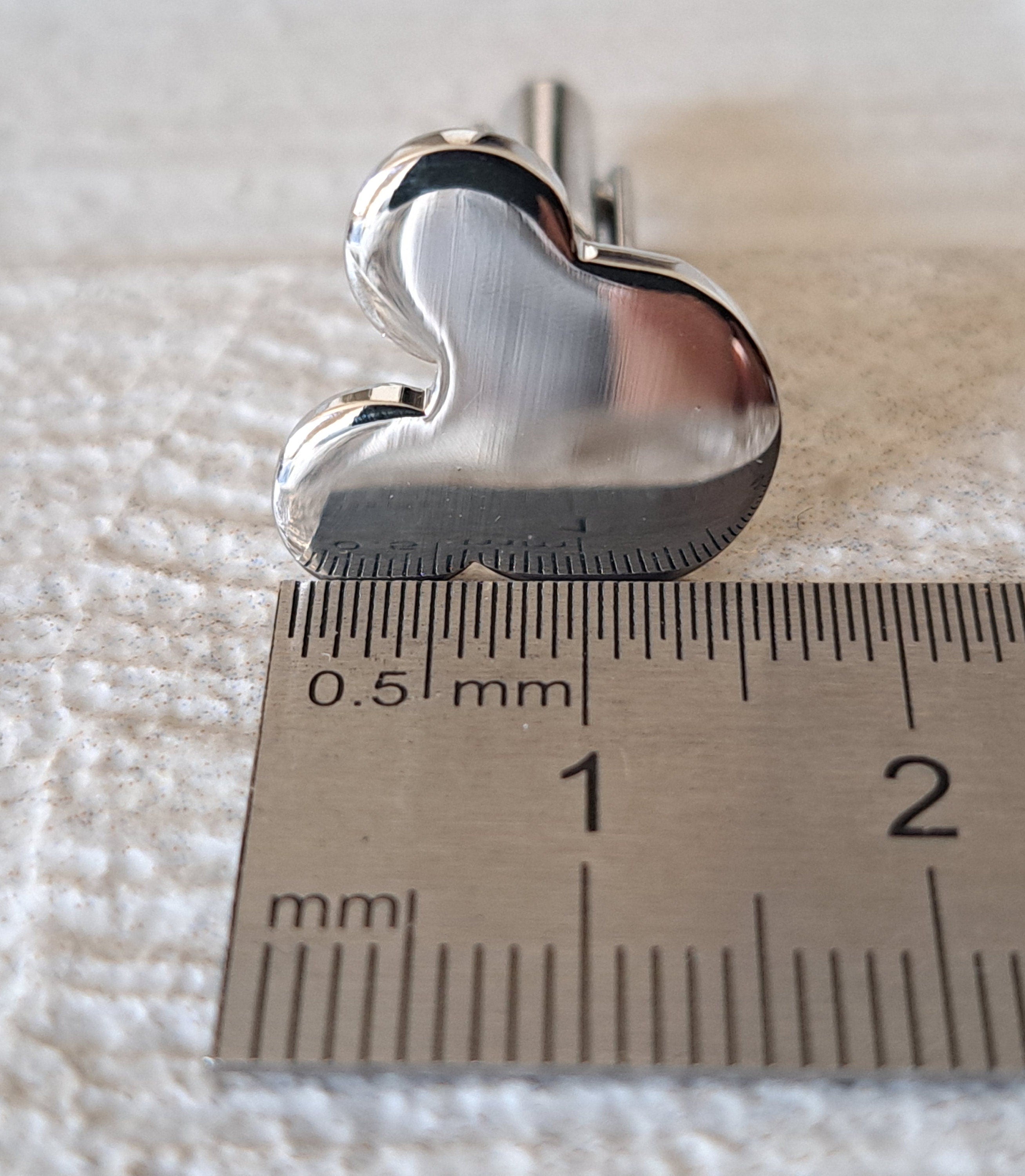 Silver Plated Mickey Mouse Head Shirt Cufflinks