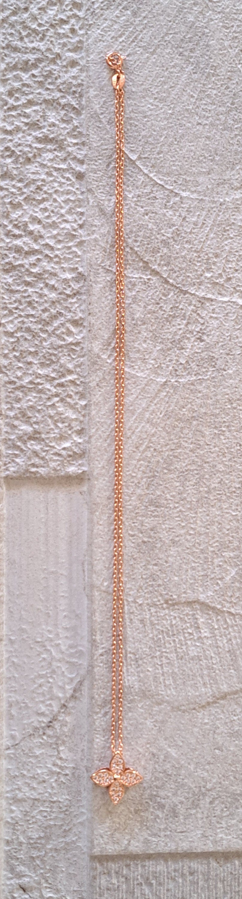 Rose Gold finish 925 Swarovski Crystal Star Blossom Necklace and Pendant